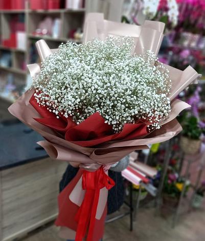Букет цветов из: Гипсофила в Ложки